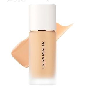 Laura Mercier REAL FLAWLESS WEIGHTLESS PERFECTING FOUNDATION 2W2 Warm Linen NIB